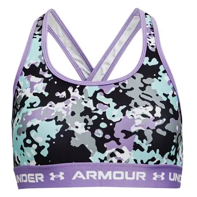 Under Armour CROSSBACK MID PRINTED Lány melltartó, lila, méret