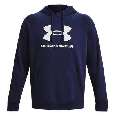 Under Armour RIVAL FLEECE LOGO HD Férfi pulóver, sötétkék, méret