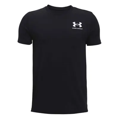 Under Armour SPORTSTYLE LEFT CHEST SS Rövidujjú fiú póló, fekete, méret