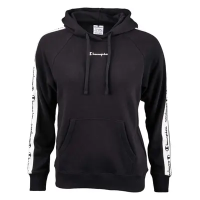 Champion HOODED SWEATSHIRT Női pulóver, fekete, méret