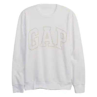 GAP CREWNECK LOGO Férfi pulóver, fehér, méret