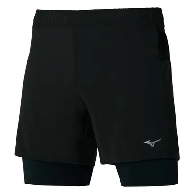 Mizuno ER 5.5 2IN1 SHORT Férfi sport rövidnadrág, fekete, méret