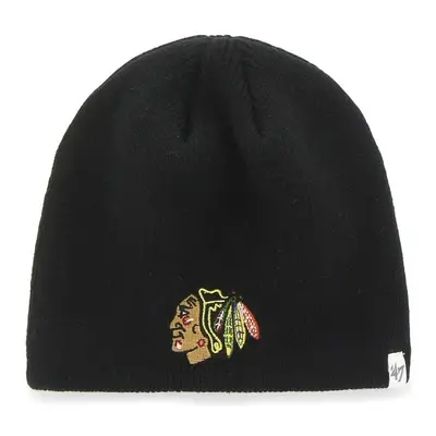 47 NHL CHICAGO BLACKHAWKS BEANIE Téli sapka, fekete, méret