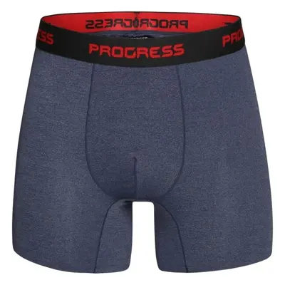 PROGRESS TECHNIC BOXER Férfi alsónadrág sportoláshoz, sötétszürke, méret