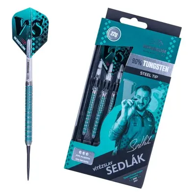 Windson CHAMPION SEDLÁK G TUNGSTEN SET Wolfram darts készlet acélhegyekkel, türkiz, méret