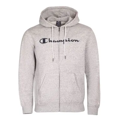 Champion HOODED FULL ZIP SWEATSHIRT Férfi cipzáras pulóver, szürke, méret