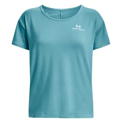 Under Armour RUSH ENERGY SS Női fitness póló, türkiz, méret