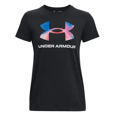 Under Armour LIVE SPORTSTYLE GRAPHIC SS Női póló, fekete, méret