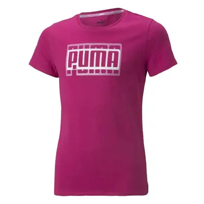 Puma ALPHA TEE G Lány póló, rózsaszín, méret