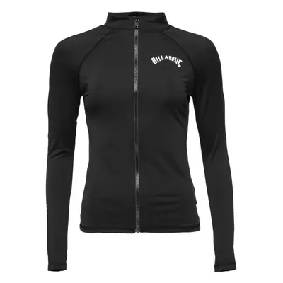 Billabong CORE LONG SLEEVE ZIP FRONT Női szörf felső, fekete, méret