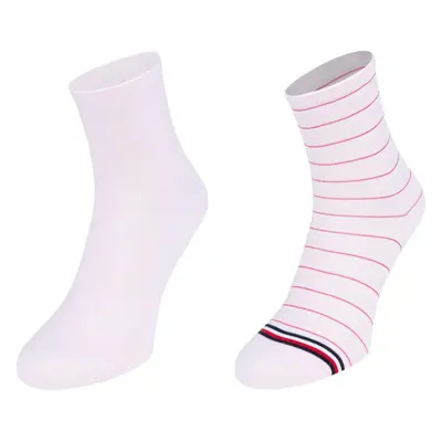 Tommy Hilfiger WOMEN SHORT SOCK 2P PREPPY Női zokni, rózsaszín, méret