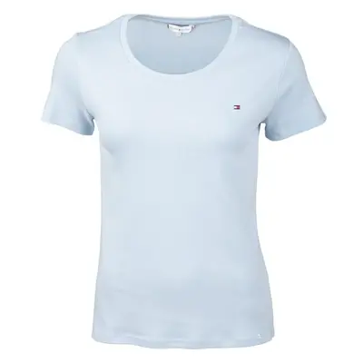 Tommy Hilfiger SLIM ROUND-NK TOP SS Női póló, világoskék, méret