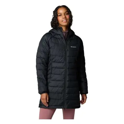 Columbia POWDER LITE MID JACKET Női hosszú télikabát, fekete, méret