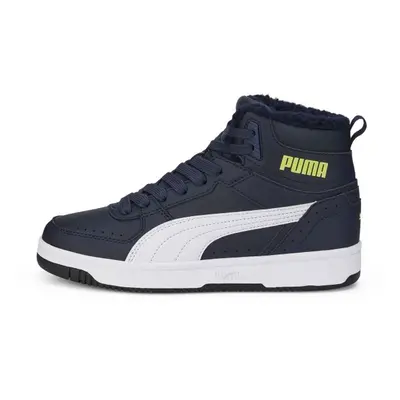 Puma REBOUND JOY FUR JR Gyerek bélelt cipő, sötétkék, méret 35.5