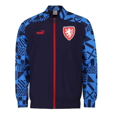 Puma FACR PREMATCH JACKET Férfi futballkabát, sötétkék, méret