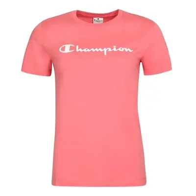 Champion CREWNECK T-SHIRT Női póló, rózsaszín, méret