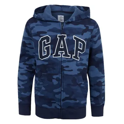 GAP FRENCH TERRY LOGO Fiú pulóver, sötétkék, méret