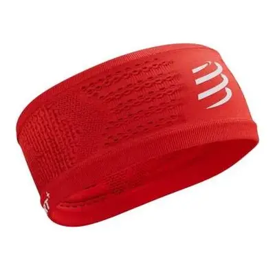 Compressport HEADBAND ON/OFF Sportos futó fejpánt, piros, méret