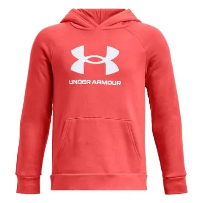 Under Armour RIVAL FLEECE BL HOODIE Fiú pulóver, piros, méret