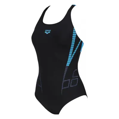 Arena SHINER SWIM PRO BACK ONE PIECE Női egyrészes fürdőruha, fekete, méret