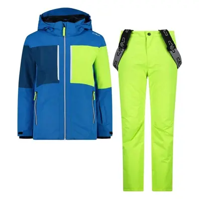 CMP KID SET JACKET AND PANT Fiú síszett, fényvisszaverő neon, méret