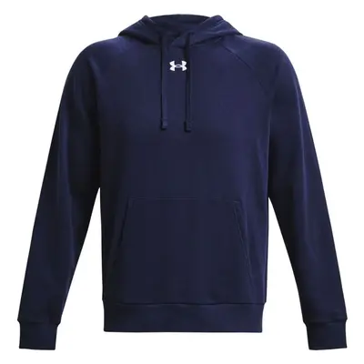 Under Armour RIVAL FLEECE HOODIE Férfi pulóver, sötétkék, méret