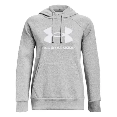 Under Armour RIVAL FLEECE BIG LOGO Női pulóver, szürke, méret