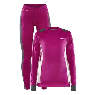 Craft CORE DRY BASELAYER SET Női technikai szett, rózsaszín, méret