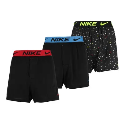 Nike DRI-FIT ESSEN MICRO BOXER 3PK Férfi bokszeralsó, fekete, méret