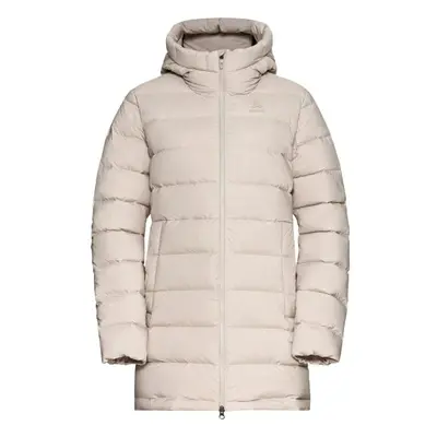 Odlo W ASCENTN-THERMIC HOODED JACKET INSULATED Női tollkabát, bézs, méret