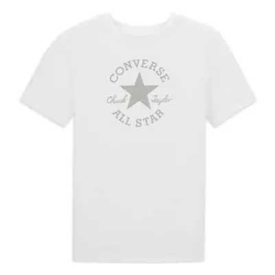 Converse STANDARD FIT CENTER FRONT CHUCK PATCH CORE TEE Uniszex póló, fehér, méret