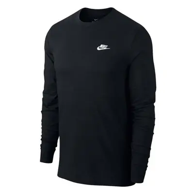 Nike NSW CLUB TEE - LS Férfi póló, fekete, méret