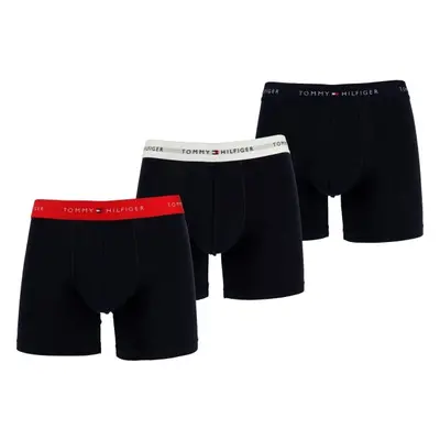 Tommy Hilfiger SIGNATURE CTN ESS-3P BOXER BRIEF WB Férfi bokszeralsó, sötétkék, méret