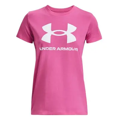 Under Armour LIVE SPORTSTYLE GRAPHIC SS Női póló, rózsaszín, méret