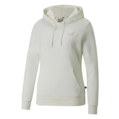 Puma ESS + EMBROIDERI HOODIE FL Női pulóver, bézs, méret