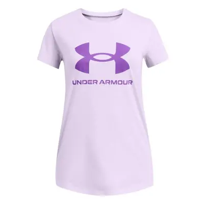 Under Armour LIVE SPORTSTYLE GRAPHIC SS Lány póló, lila, méret