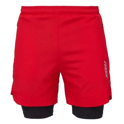 RDX T16 COMPRESSION MMA SHORTS 2IN1 MMA rövidnadrág, piros, méret