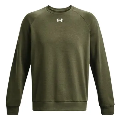 Under Armour RIVAL FLEECE CREW Férfi pulóver, khaki, méret