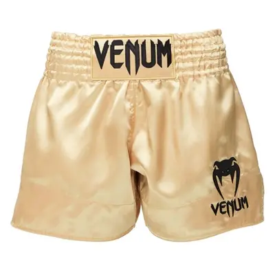 Venum CLASSIC MUAY THAI SHORTS Thai boksz rövidnadrág, arany, méret