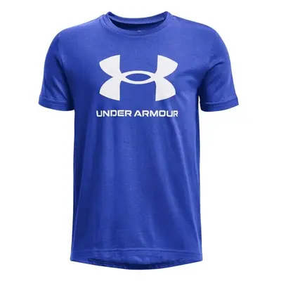 Under Armour SPORTSTYLE LOGO SS Fiú póló, kék, méret