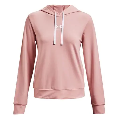 Under Armour RIVAL TERRY HOODIE Női pulóver, rózsaszín, méret