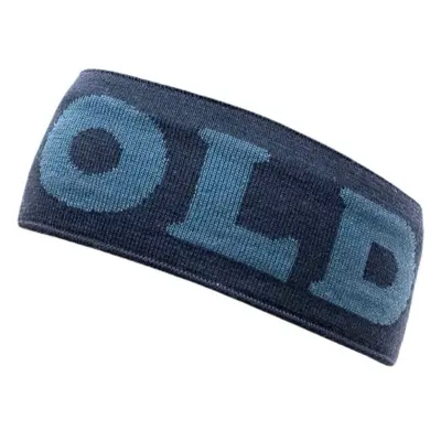 Devold LOGO MERINO HEADBAND Modern gyapjú fejpánt, sötétkék, méret