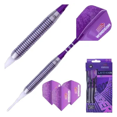 Windson LAVENDER 14G Dartsnyíl készlet réz testtel és műanyag heggyel, lila, méret