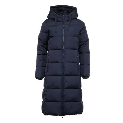 GAP V-MAXI LONG PUFFER LOGO Női télikabát, sötétkék, méret