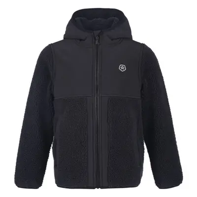 COLOR KIDS TEDDY FLEECE JACKET Gyerek fleece felső, fekete, méret