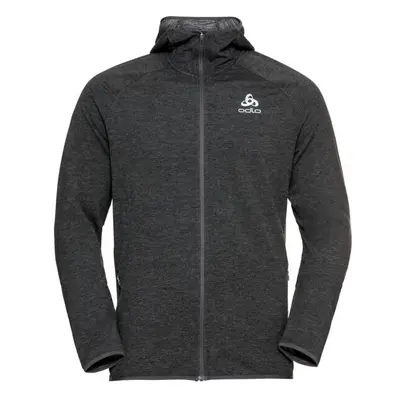 Odlo RUN EASY MIDLAYER HOODY Férfi pulóver futáshoz, fekete, méret