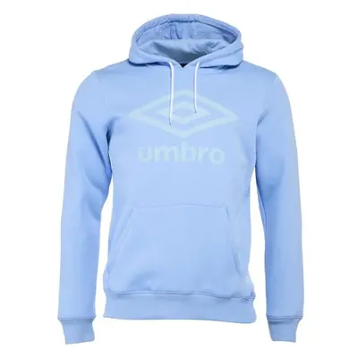 Umbro FW LARGE LOGO HOODY Férfi pulóver, világoskék, méret