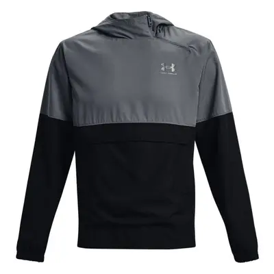 Under Armour WOVEN ASYM ZIP PULLOVER Férfi kabát, fekete, méret