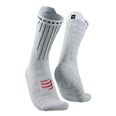 Compressport AERO SOCKS Kerékpáros zokni, szürke, méret