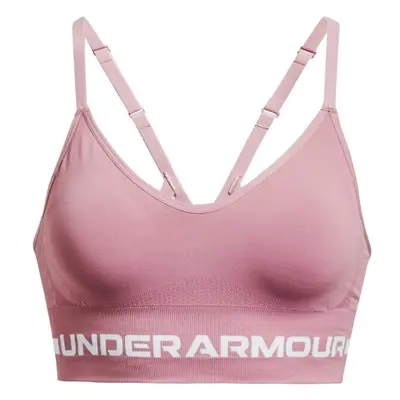 Under Armour SEAMLESS LOW LONG BRA Sportmelltartó, rózsaszín, méret